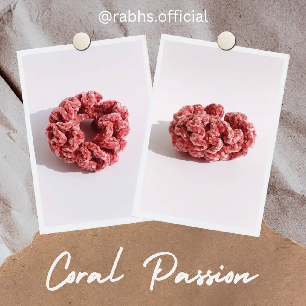 Handmade hair scrunchie